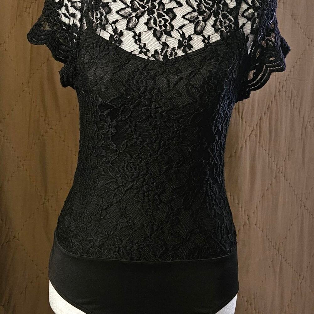 Shinestar womens small black floral